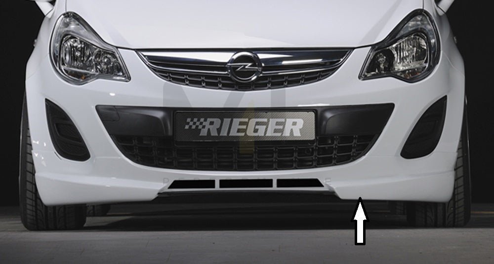 Rieger 00058950 Opel Corsa D Front Splitter 1 | ML Performance UK Car Parts