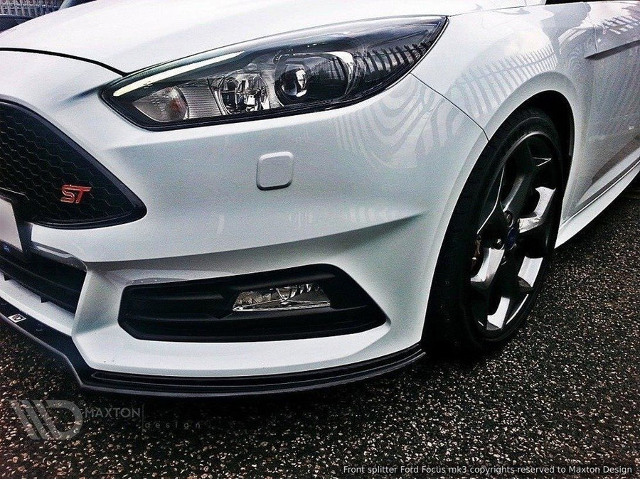 Maxton Design Ford Focus ST MK3 (Facelift) Front Splitter V.1