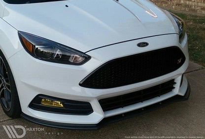 Maxton Design Ford Focus ST MK3 (Facelift) Front Splitter V.1