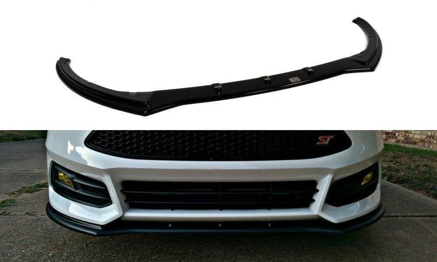 Maxton Design FO-FO-3F-ST-FD1T Front Splitter V.1 Ford Focus ST MK3 (Facelift) | ML Performance UK Car Parts