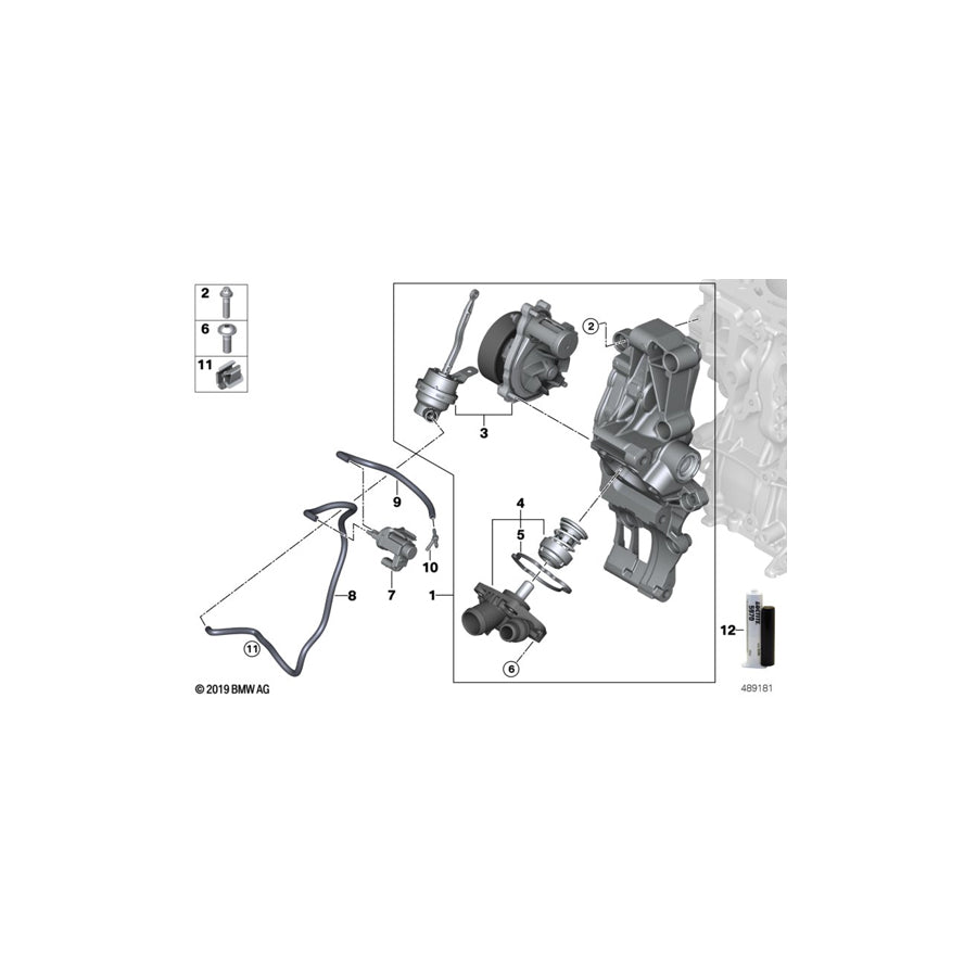 Genuine BMW 11518472107 F45 F55 F40 Profile-Gasket (Inc. 116d, Cooper SD & Cooper SD ALL4) | ML Performance UK Car Parts