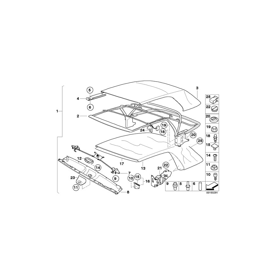 Genuine BMW 54317043547 E46 Guide Pin (Inc. 330Cd, 320Cd & 320Ci) | ML Performance UK Car Parts