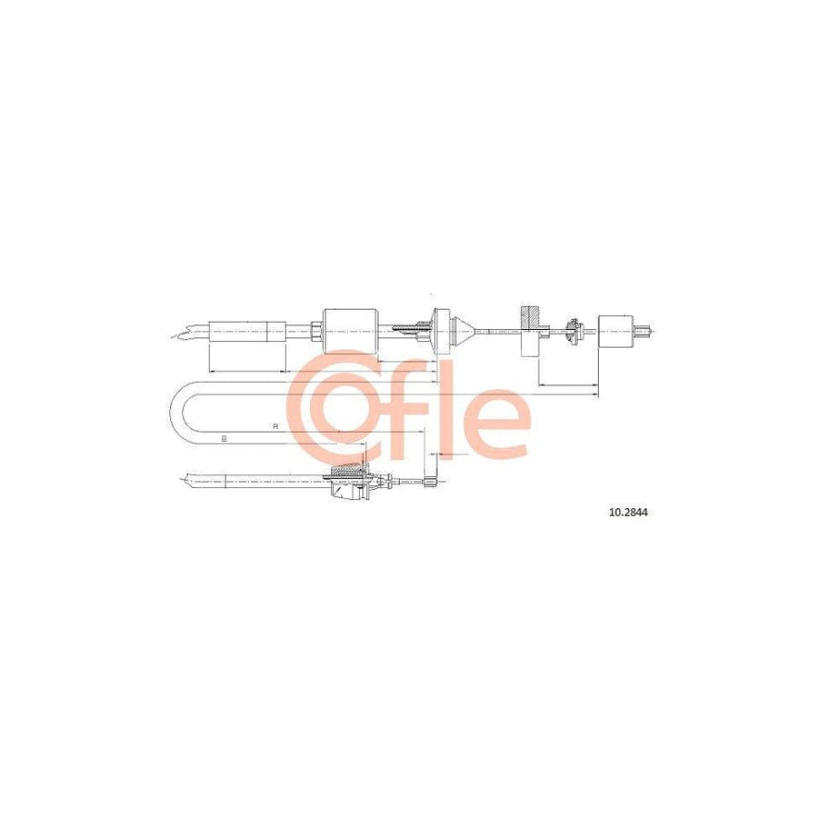 Cofle 92.10.2844 Clutch Cable