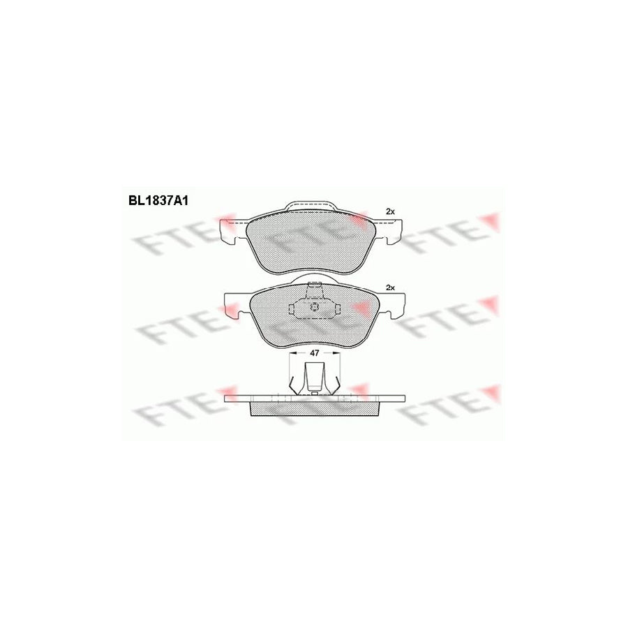 Fte BL1837A1 Brake Pad Set For Nissan Primera | ML Performance UK Car Parts