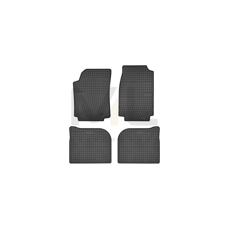 FROGUM 0731 Floor mat set Elastomer, Front and Rear, Quantity: 4, Black | ML Performance Car Parts