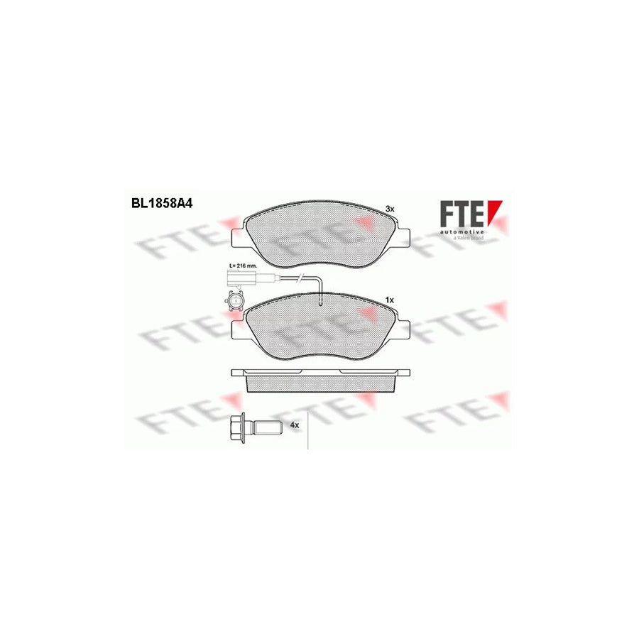 Fte BL1858A4 Brake Pad Set | ML Performance UK Car Parts