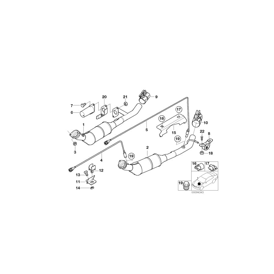 Genuine BMW 11781440133 E53 Bracket (Inc. X5 4.4i & X5 4.6is) | ML Performance UK Car Parts