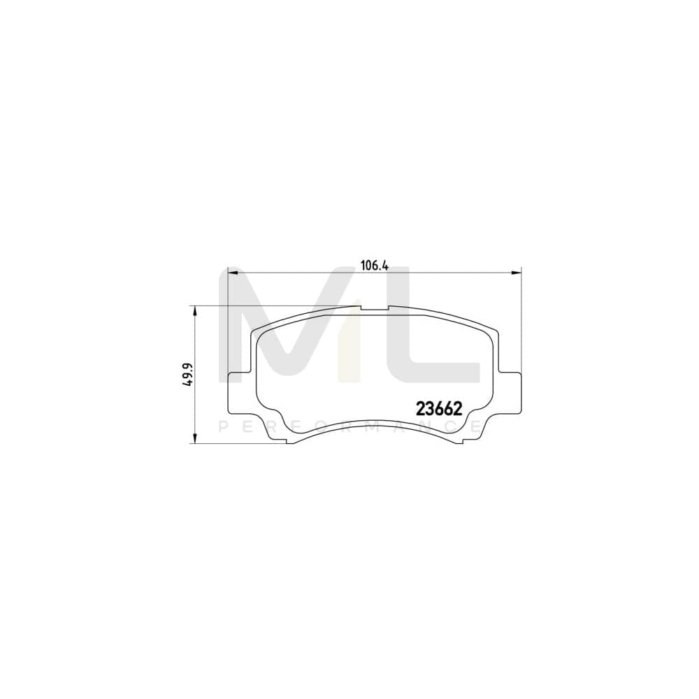 Brembo P 79 011 Brake Pad Set | ML Performance Car Parts