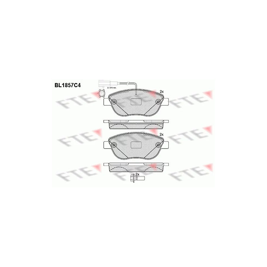 Fte BL1857C4 Brake Pad Set | ML Performance UK Car Parts