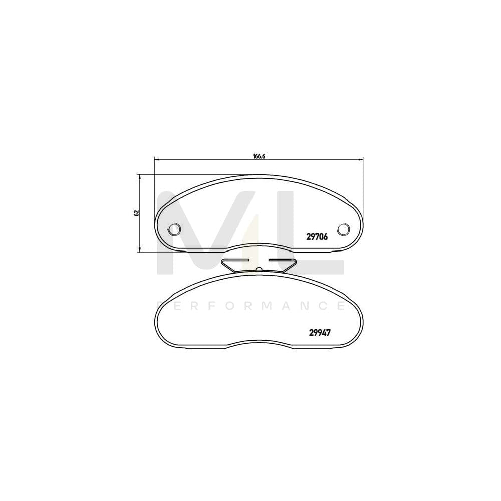 Brembo P 68 013 Brake Pad Set Excl. Wear Warning Contact | ML Performance Car Parts