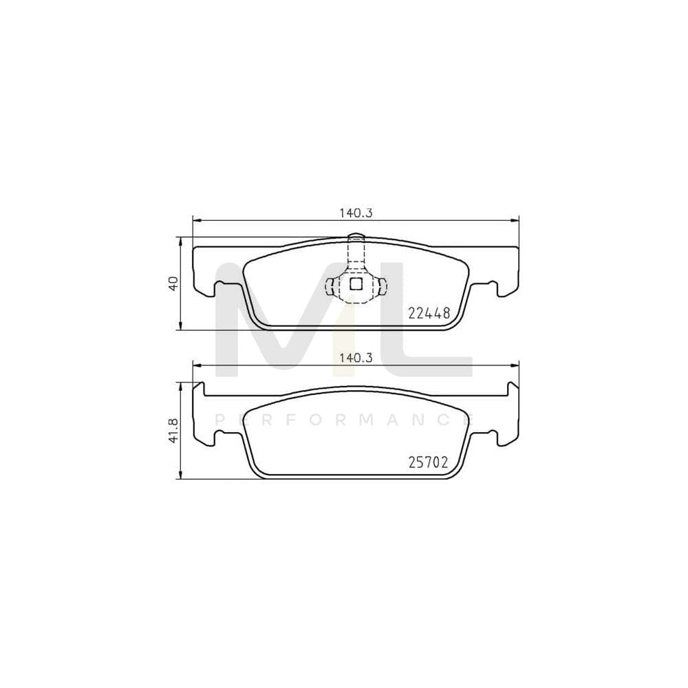 Brembo P 68 069 Brake Pad Set Excl. Wear Warning Contact | ML Performance Car Parts