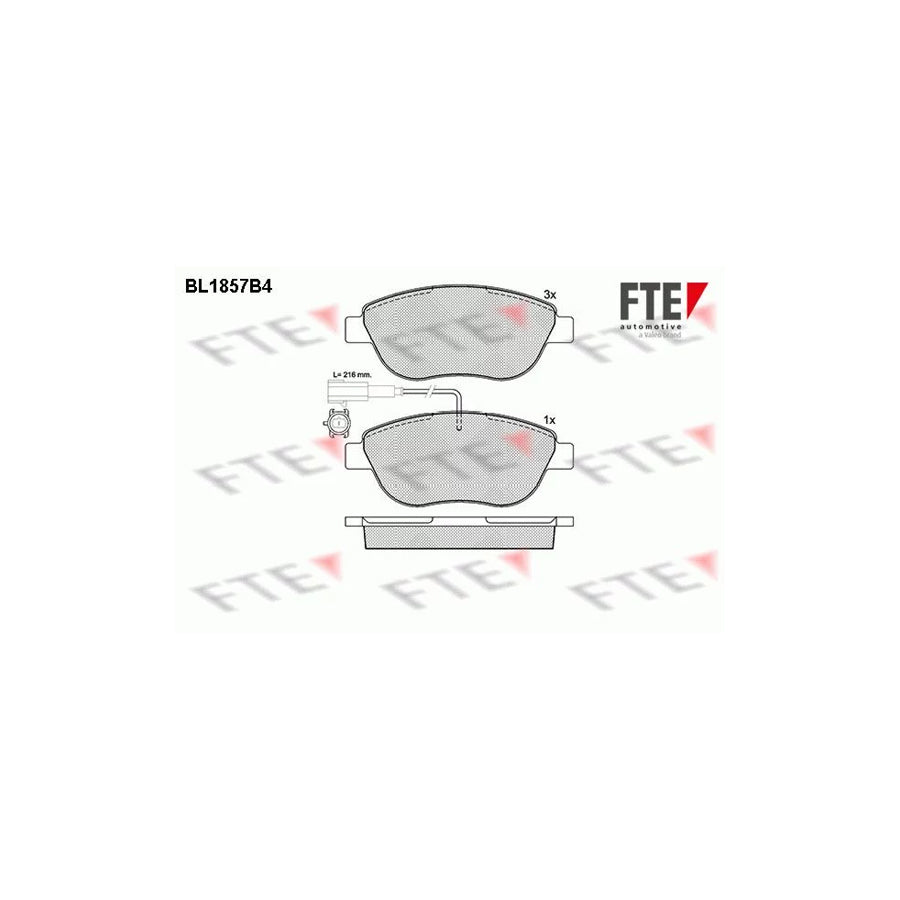 Fte BL1857B4 Brake Pad Set | ML Performance UK Car Parts