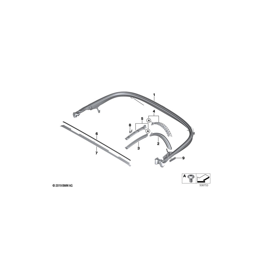 Genuine BMW 54347434520 G29 Sealing Right (Inc. Z4 30i, Z4 M40i & Z4 20i) | ML Performance UK