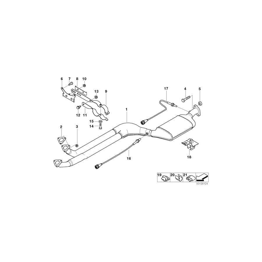 Genuine BMW 11781432740 E36 Lambda-Probe Bracket (Inc. Z3 2.8) | ML Performance UK Car Parts