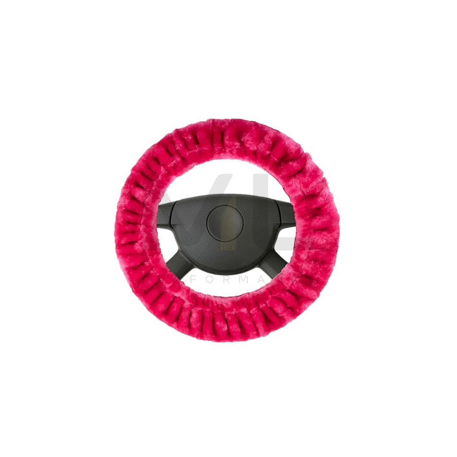 WALSER Teddy 20096 Steering wheel cover 37mm, 39mm, Deep Pink | ML Performance Car Parts