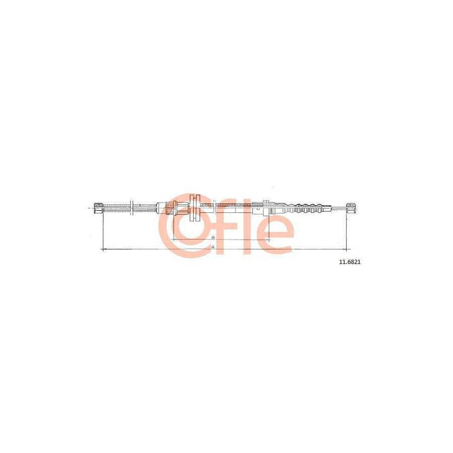 Cofle 11.6821 Hand Brake Cable For Renault Master