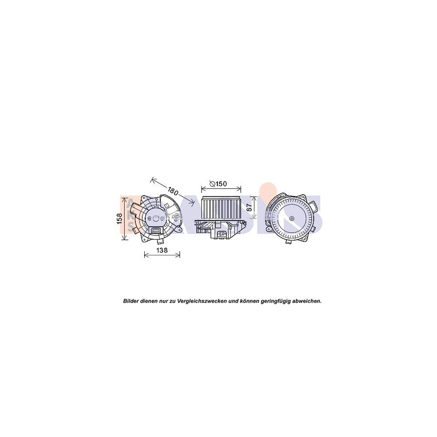 AKS Dasis 870446N Heater Blower Motor | ML Performance UK