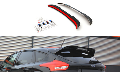 Maxton Design FO-FO-3F-STLINE-CAP1T Spoiler Cap Ford Focus ST-Line MK3 FL | ML Performance UK Car Parts