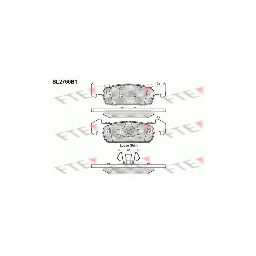 Fte BL2760B1 Brake Pad Set | ML Performance UK Car Parts