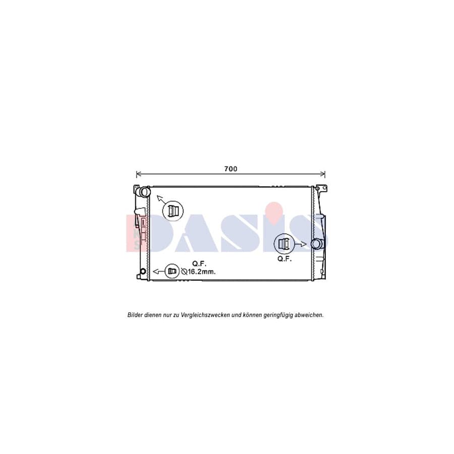 AKS Dasis 050068N Engine Radiator | ML Performance UK