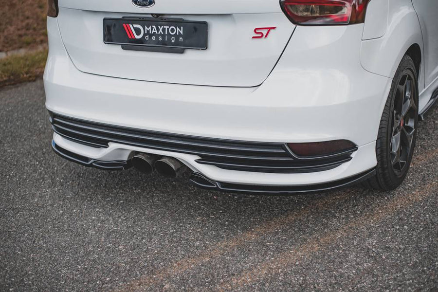 Maxton Design Ford Focus ST MK3 (Facelift) Rear Side Splitters V.2