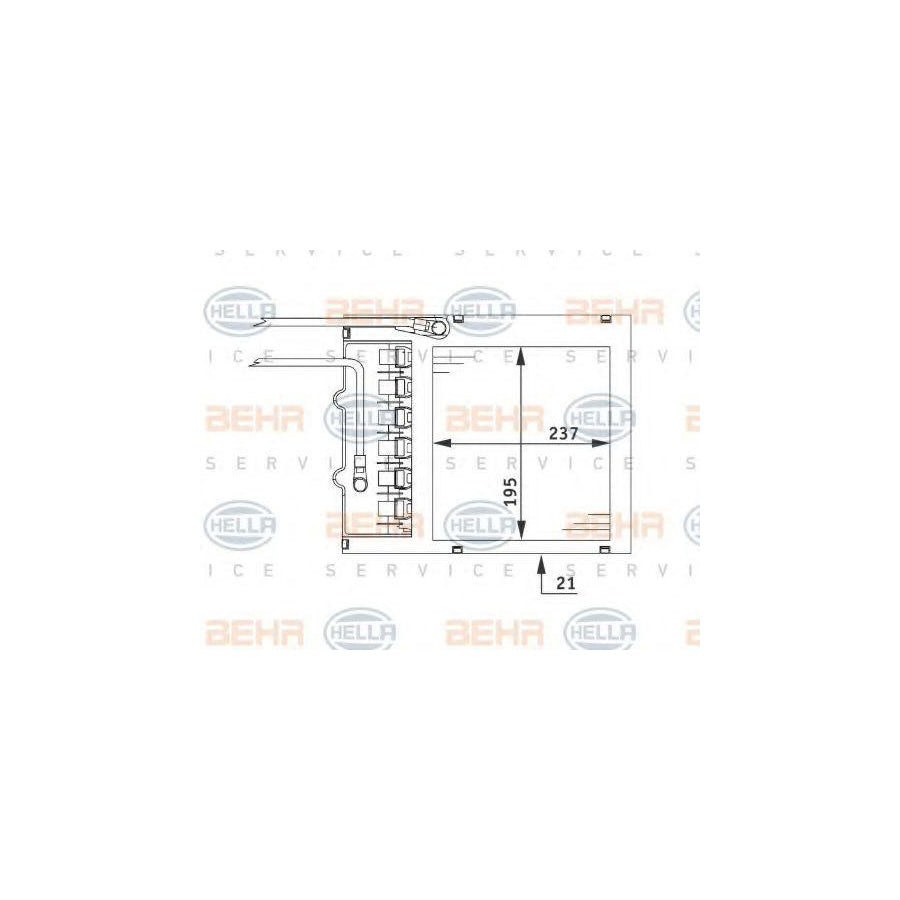 Hella 8FH 351 311-151 Heater Matrix