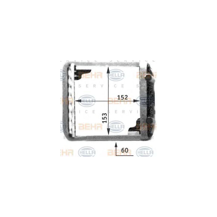 Hella 8FH 351 311-371 Heater Matrix