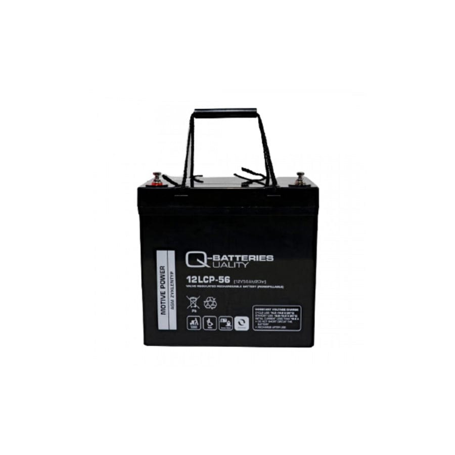 Q-Batteries 12LCP56 / 12V 56Ah Lead acid battery Cycle type AGM Deep Cycle VRLA | ML Performance UK Car Parts