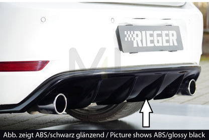 Rieger 00059524 VW Mk6 Golf GTI Rear Diffuser 1 | ML Performance UK Car Parts