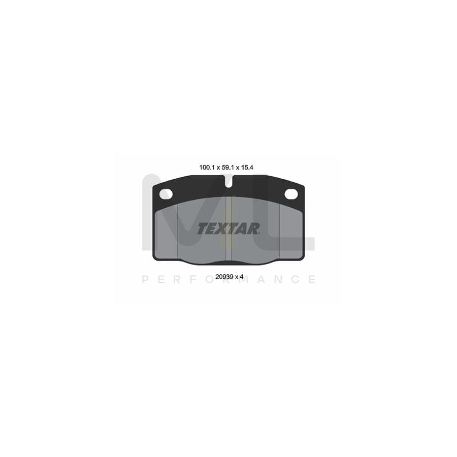 TEXTAR 2093903 Brake pad set not prepared for wear indicator | ML Performance Car Parts