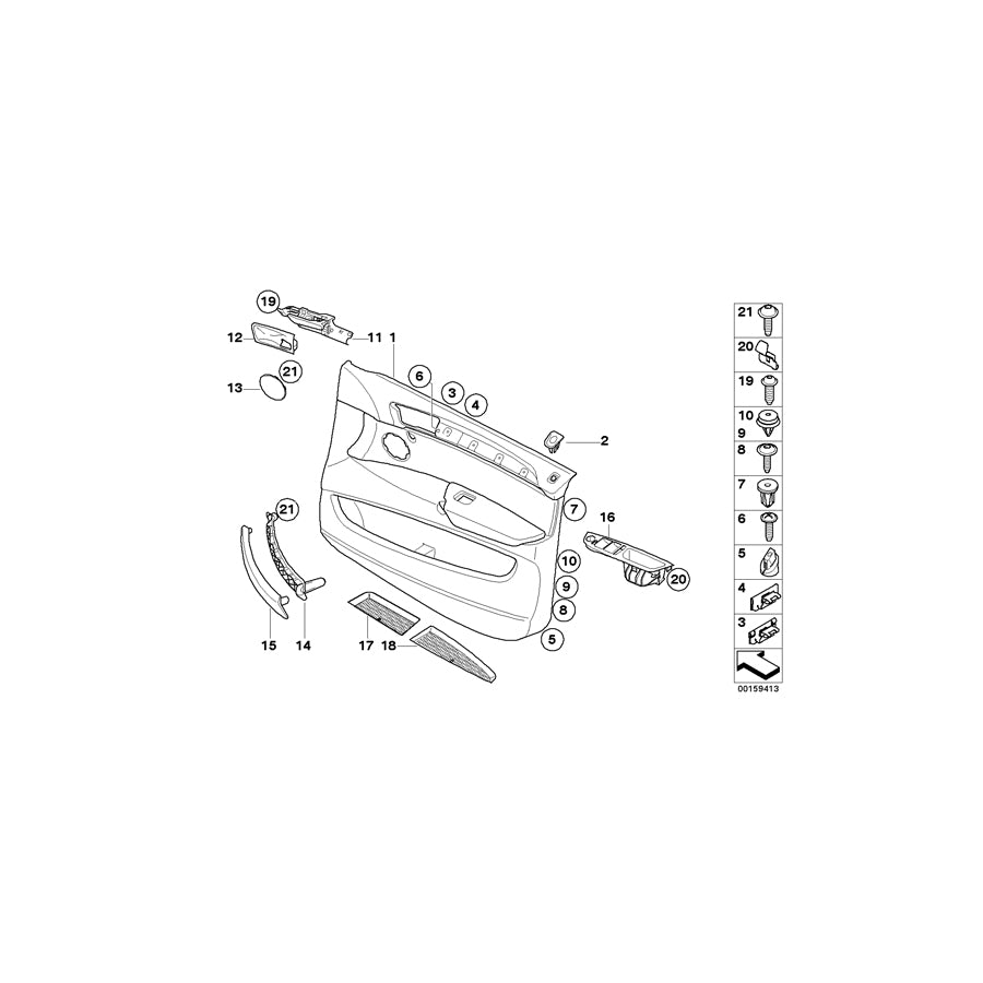 Genuine BMW 51416970149 E70 E72 E71 Trim Cover, Pull Strap, Left SCHWARZ (Inc. X6 50iX, X5 50iX & X5 3.0si) | ML Performance UK