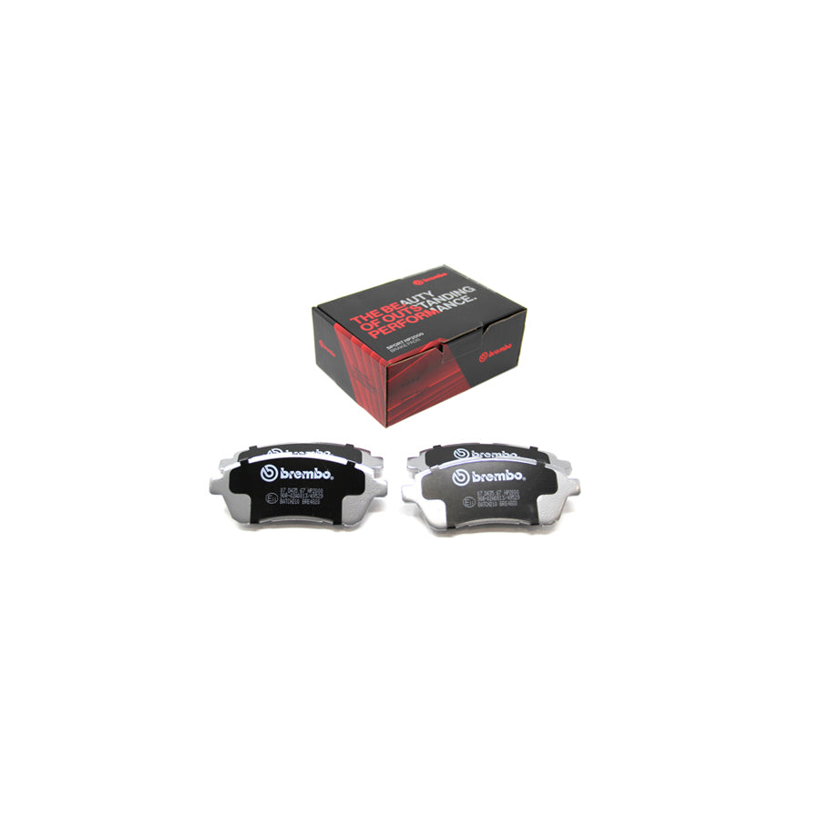 Brembo 07.D435.67 Daihatsu Ford Subaru Front HP2 High Performance Brake Pad Set (Inc. Materia, Sirion, Fiesta, Justy) | ML Performance UK Car Parts