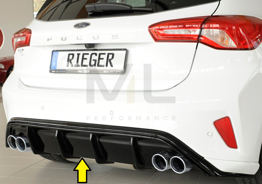 Rieger 00088195 Ford DEH Focus 4 Rear Diffuser (Inc. Focus 4 ST) 1 | ML Performance UK Car Parts