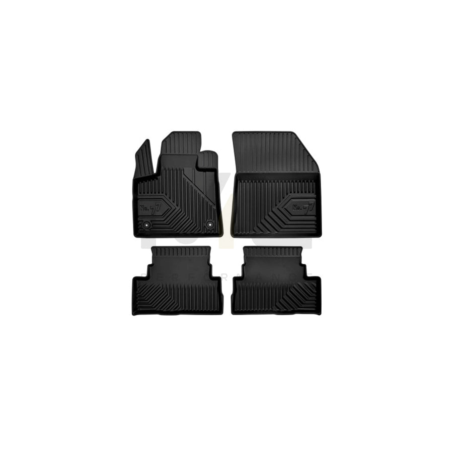 FROGUM Tailored 77407947 Floor mat set for OPEL Grandland X (A18) Elastomer, Front and Rear, Quantity: 4, Black | ML Performance Car Parts