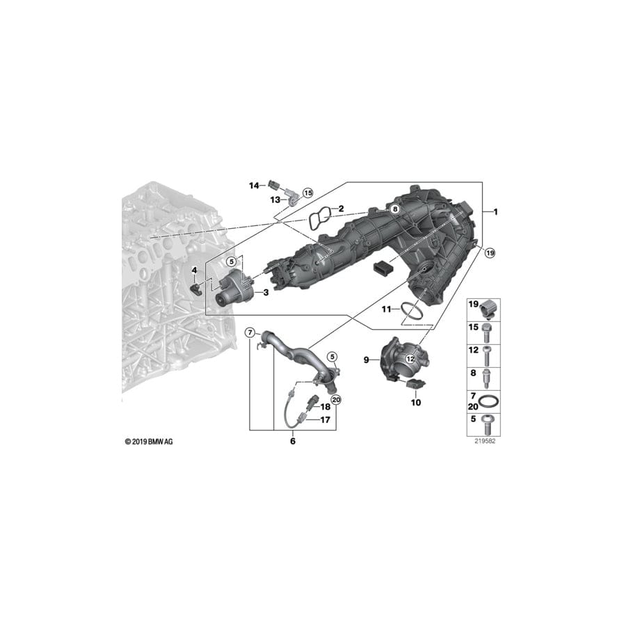 Genuine BMW 11618509116 E71 E70 F07 Exhaust Cooler (Inc. X5 40dX, 530dX & X6 40dX) | ML Performance UK Car Parts