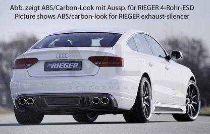 Rieger 00055424 Audi B8 B81 A5 Rear Diffuser 3 | ML Performance UK Car Parts