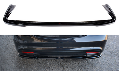 Maxton Design ME-S-222-AMGLINE-RD1T Central Rear Splitter Mercedes Benz S-Class W222 AMG-Line | ML Performance UK Car Parts