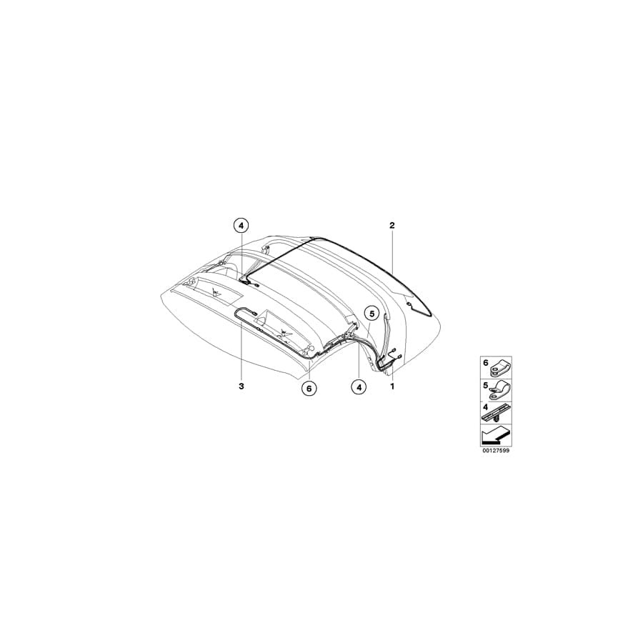 Genuine BMW 54347132895 E85 Cable Holder (Inc. Z4) | ML Performance UK Car Parts