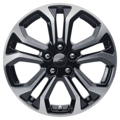 GENUINE FORD 2492679 x4 SET OF 4 ALLOY WHEEL 17" 5 X 2-SPOKE DESIGN, BLACK MACHINED | ML Performance UK