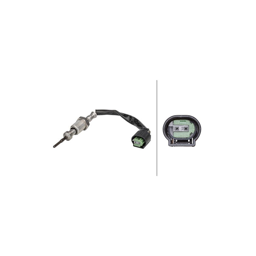 Hella 6PT 358 181-261 Sensor, Exhaust Gas Temperature