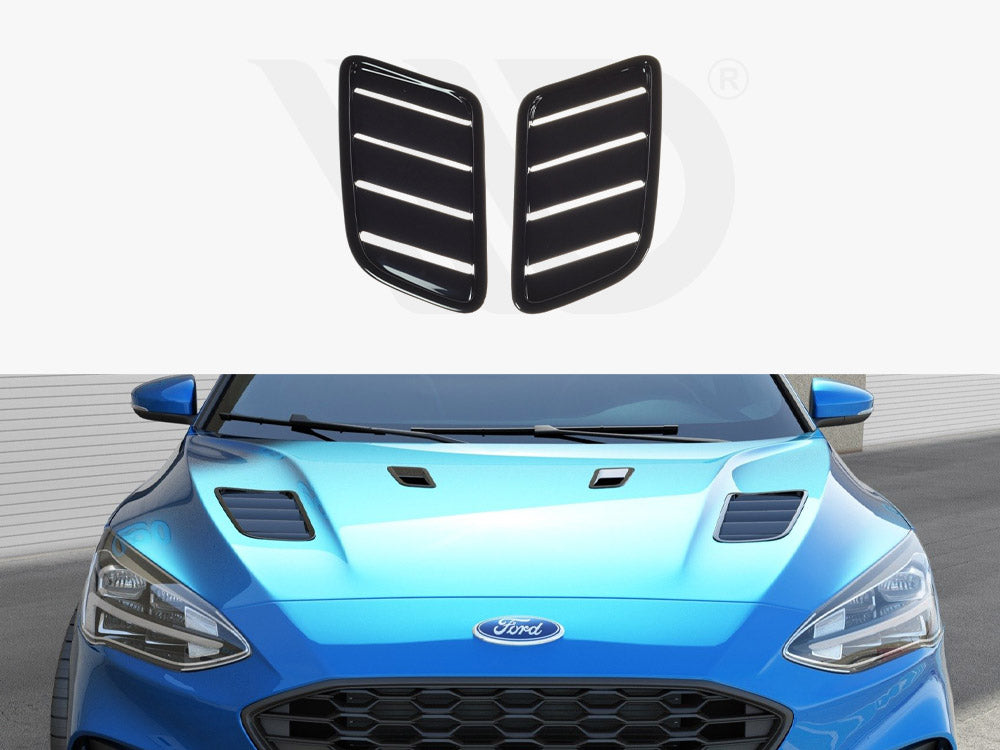 Maxton Design FO-FO-4-BV1T Bonnet Vents (bigger Ones) Ford Focus MK4 St/ St-line | ML Performance UK Car Parts