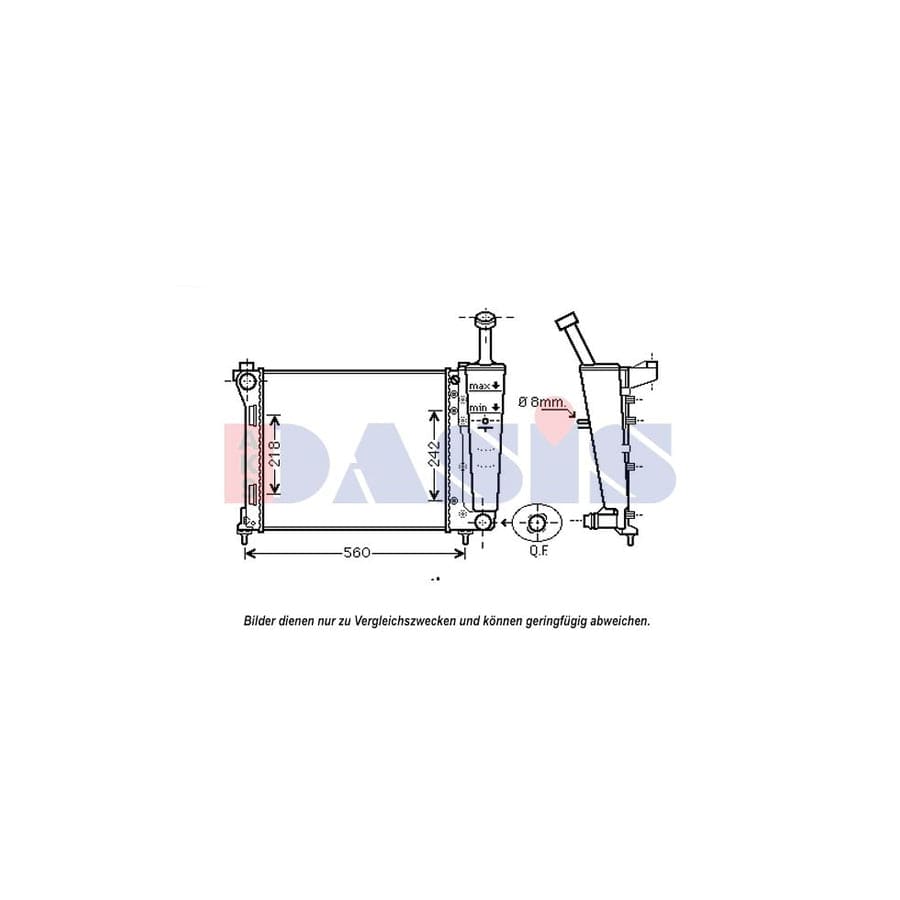 AKS Dasis 300018N Engine Radiator | ML Performance UK