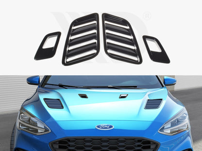 Maxton Design FO-FO-4-BV1+BV2T Set of Bonnet Vents Ford Focus MK4 St/ St-line | ML Performance UK Car Parts