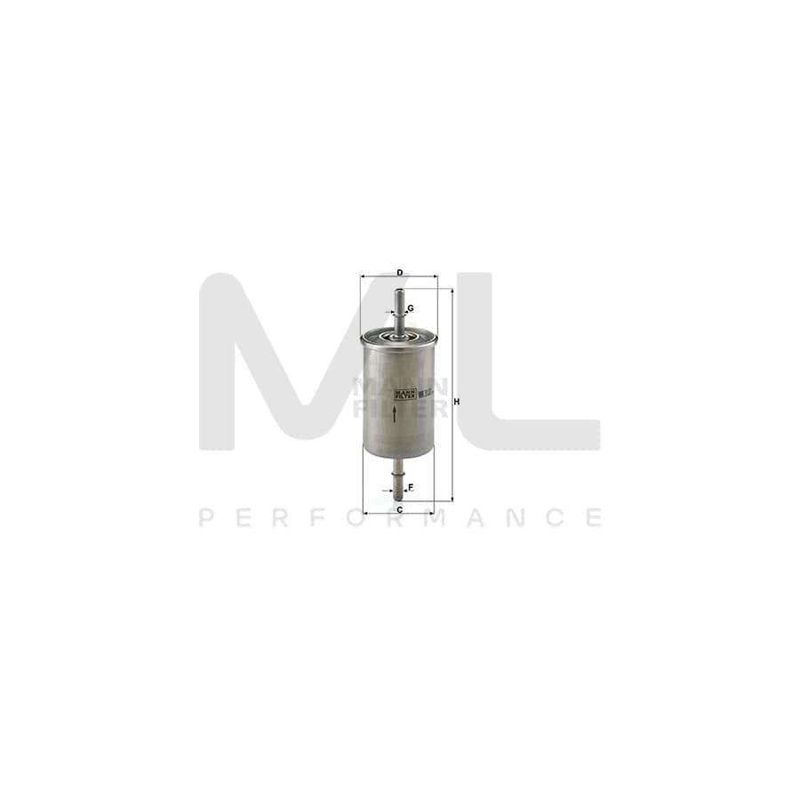 MANN-FILTER WK 512/2 Fuel filter for ALFA ROMEO 156 In-Line Filter | ML Performance Car Parts