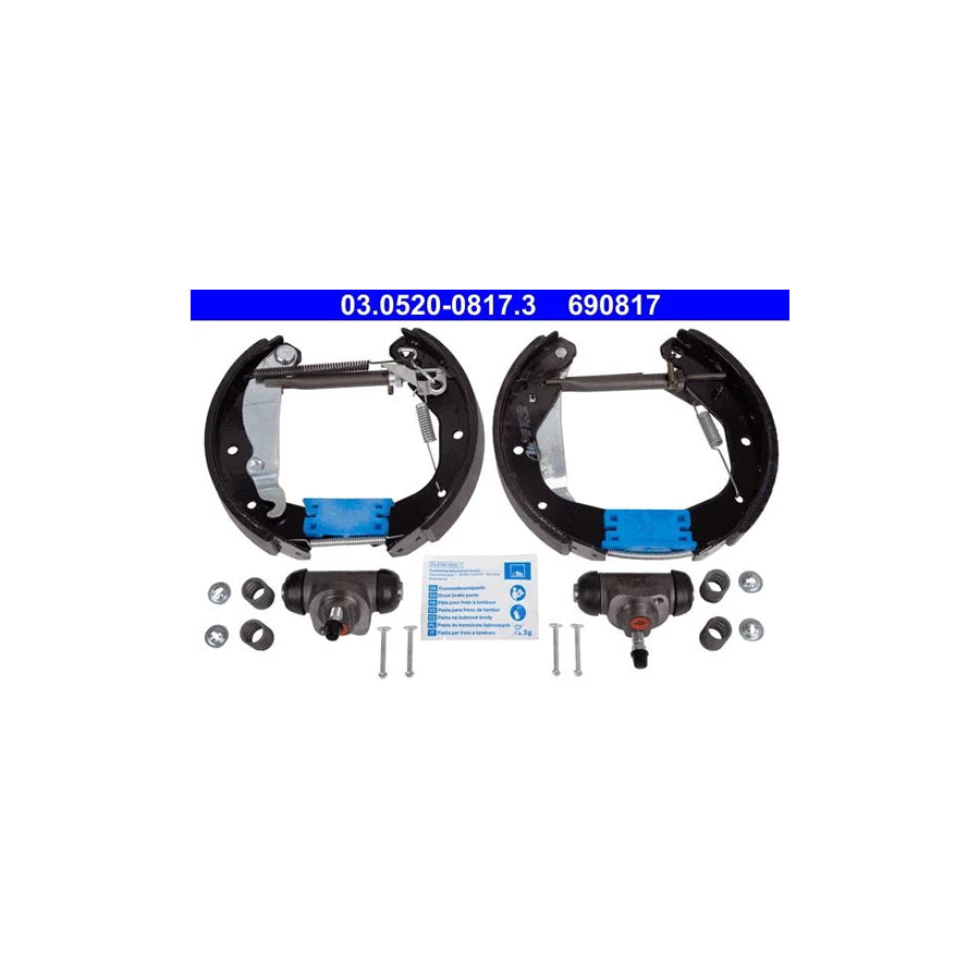 ATE Original Topkit 03.0520-0817.3 Brake Set, Drum Brakes