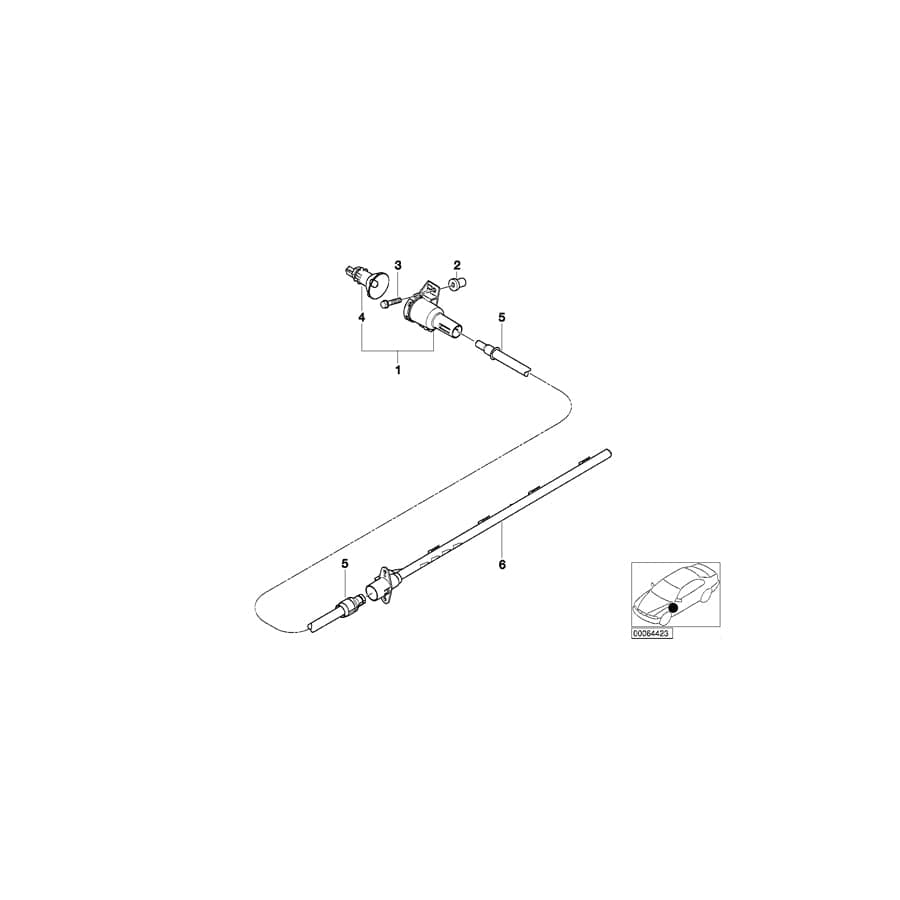 Genuine BMW 63138386050 E52 Optical Cond, Addit.Turn Indicator Right (Inc. ALPINA V8 & Z8) | ML Performance UK Car Parts