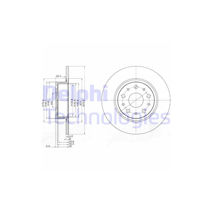 Delphi Bg3076 Brake Disc