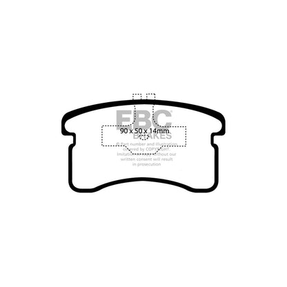 EBC DP1016 Daihatsu Ultimax Front Brake Pads (Inc. Cuore & Mira) 2 | ML Performance UK Car Parts