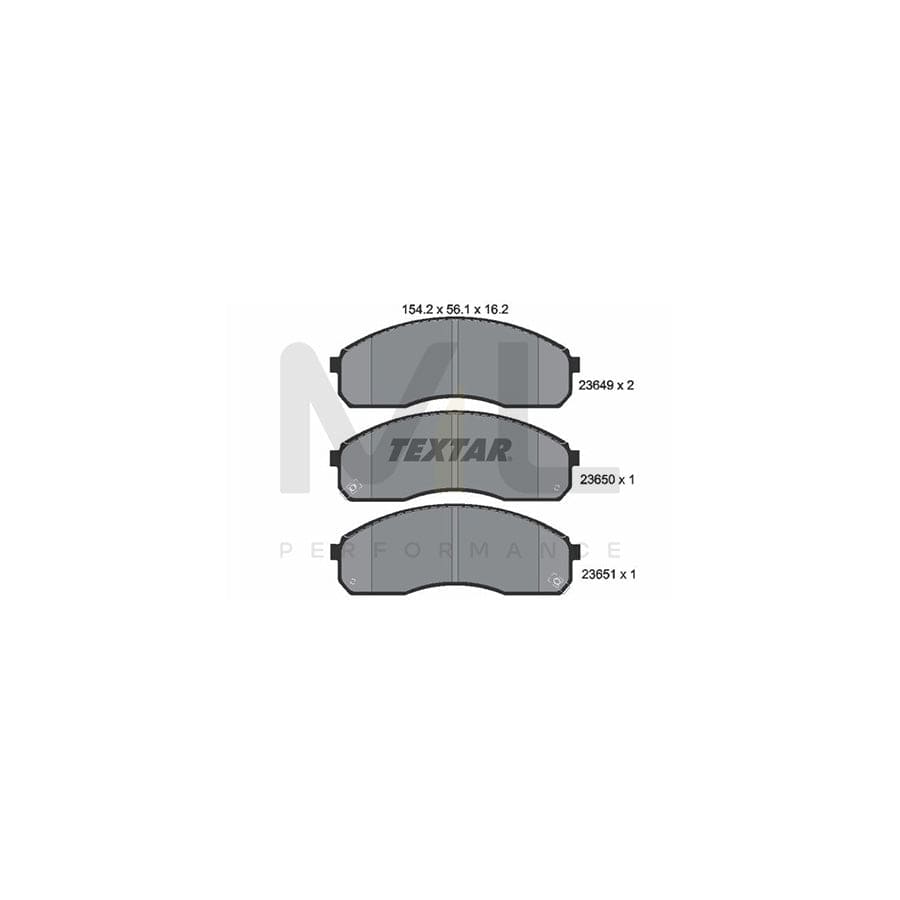 TEXTAR 2364901 Brake pad set with acoustic wear warning | ML Performance Car Parts