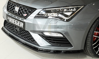 Rieger 00088131 SEAT 5F Front Splitter (Leon FR & Leon Cupra) 6 | ML Performance UK Car Parts